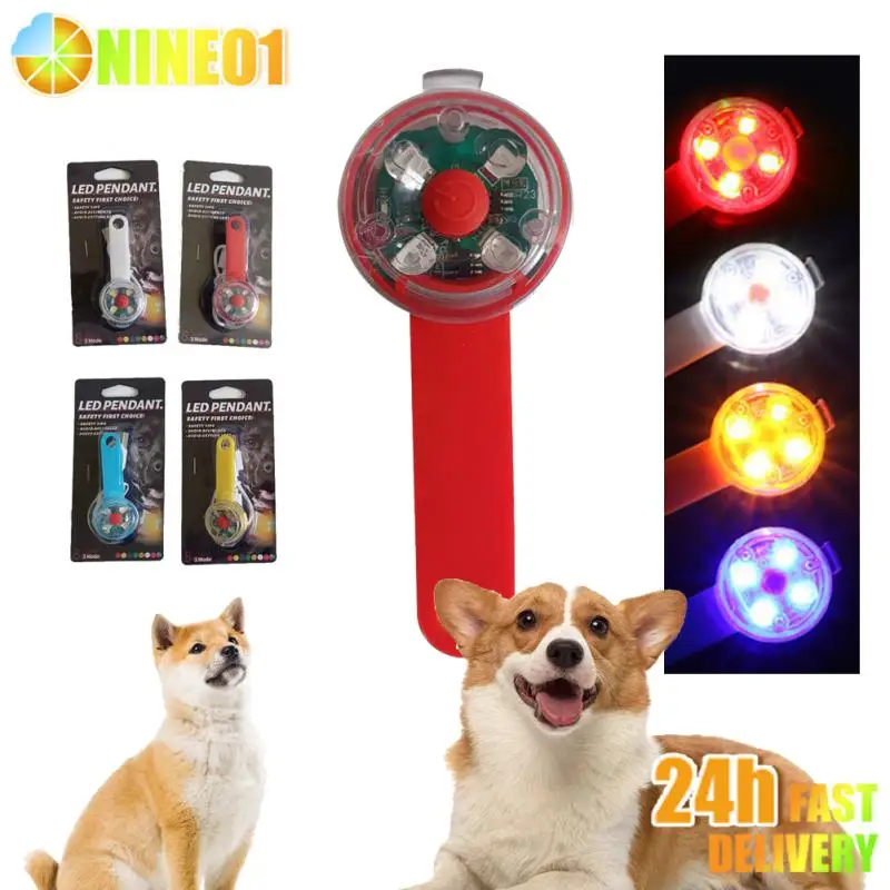 Dogs Collars Anti Loss Pendant Waterproof Safety LED Flashing Light USB Rechargeable LED Light Pendant For Dog Cat Pets Supplies