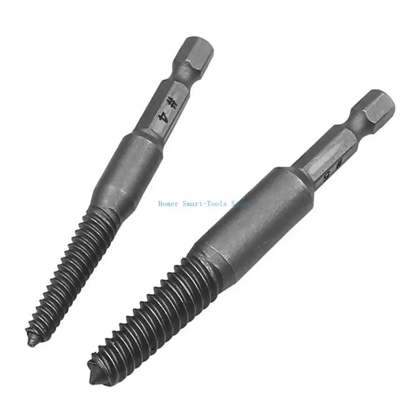 

K43C 5 Pieces Shank Broken Screwdriver Extractor Set Portable Flute Bolt Extractor Set for Removing Stripped Screw