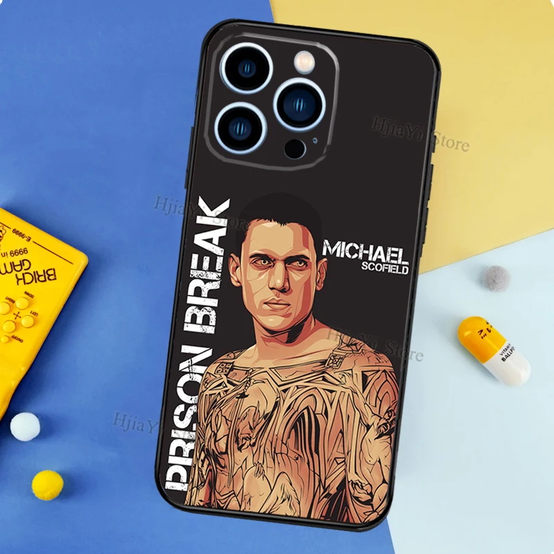 Prison Break Cases For iPhone 12 13 Pro X XS XR Plus 11 14 15 16 Pro Max Funda Coque Capa Full Cover