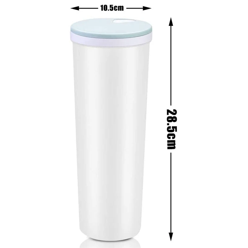 2 Pcs 2L Tall Clear Spaghetti Pasta Storage Container With Adjustable Lid,Multi-Purpose Plastic Kitchen Food Storage Jar