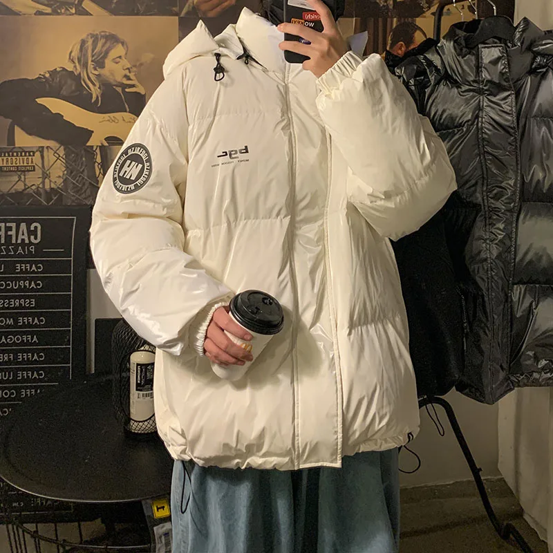 

Jialong Men's iny down Jaet 2024 New Sle Waterproof Cold Proof Trendy Couple Winter Clothes Warm Thiened Long Regular