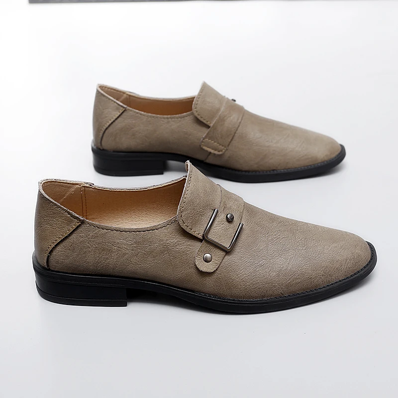 

Four Seasons New Men Business Formal Casual Personalized Luxury Youth Breathable Gentleman Commuting Fashion Single Shoes
