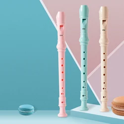 Soprano Recorder Instrument German Style C Key 8 Holes, Recorder Instrument for Beginners School Student with Cleaning Kit