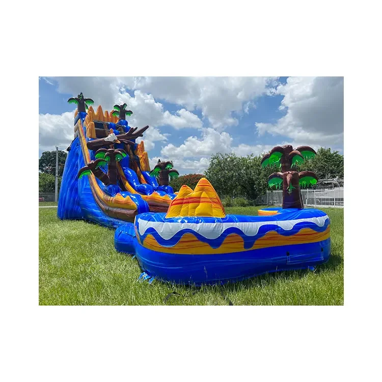 Outdoor Blow up Waterslide Bouncy Castle Inflatable Water Pool Commercial  Inflatable Backyard Water Slides