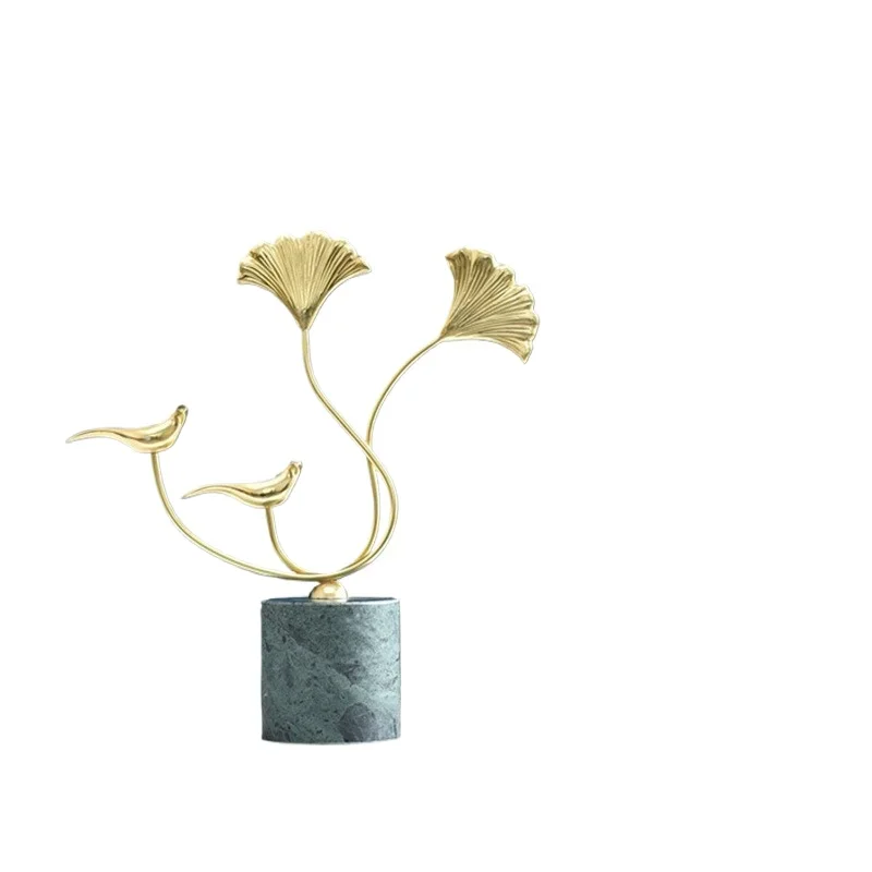 

Light luxury pure handmade all-copper ornaments, home accessories soft decoration design villa model room study TV cabinet