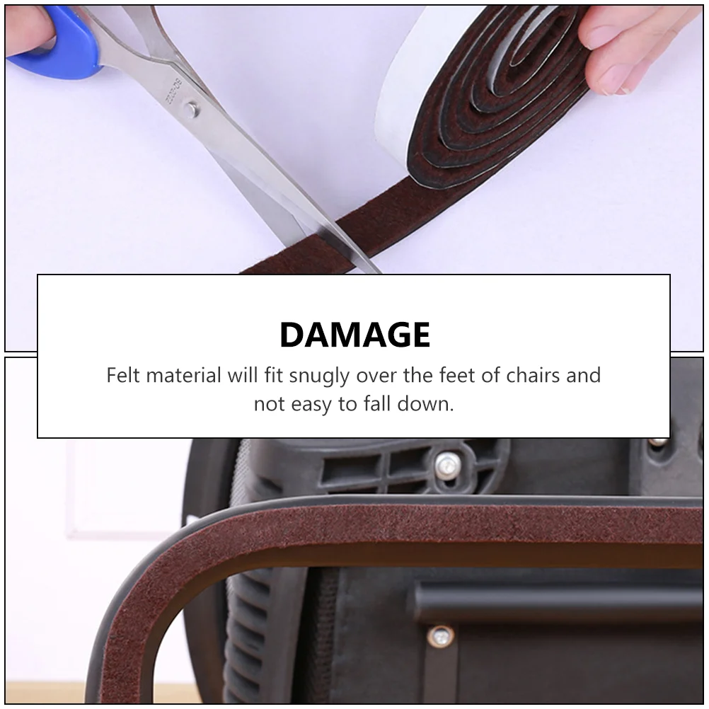 Mobili piedi cuscino tavolo strisce di feltro fiocco sedia Pad Protector sgabello protezioni per pavimenti tappeto