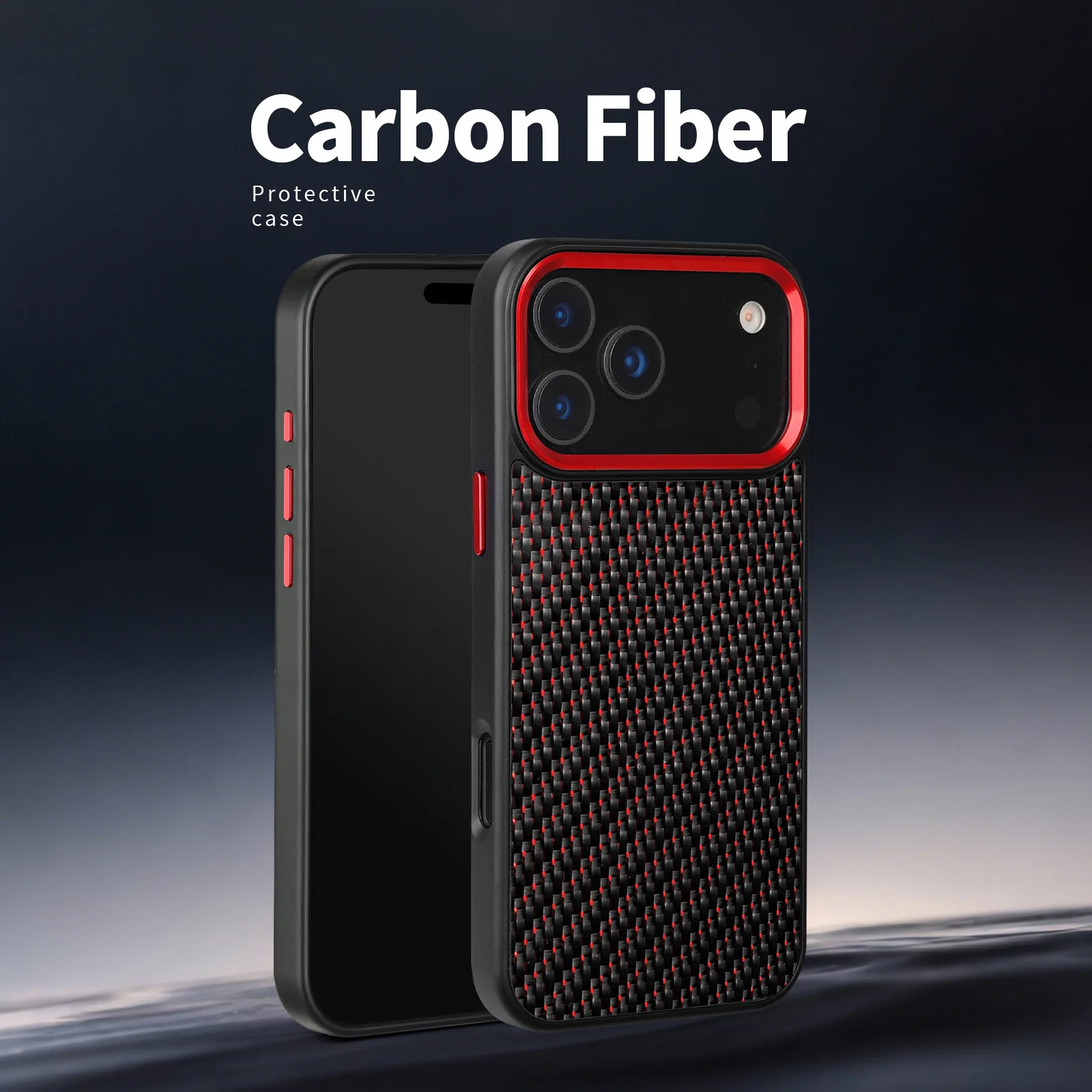 

New Metal Frame Real Forged Carbon Fiber Case for iPhone 17 13 12 14 15 16 Pro Max Plus Case Anti-fall Shell Cover With MagSafe