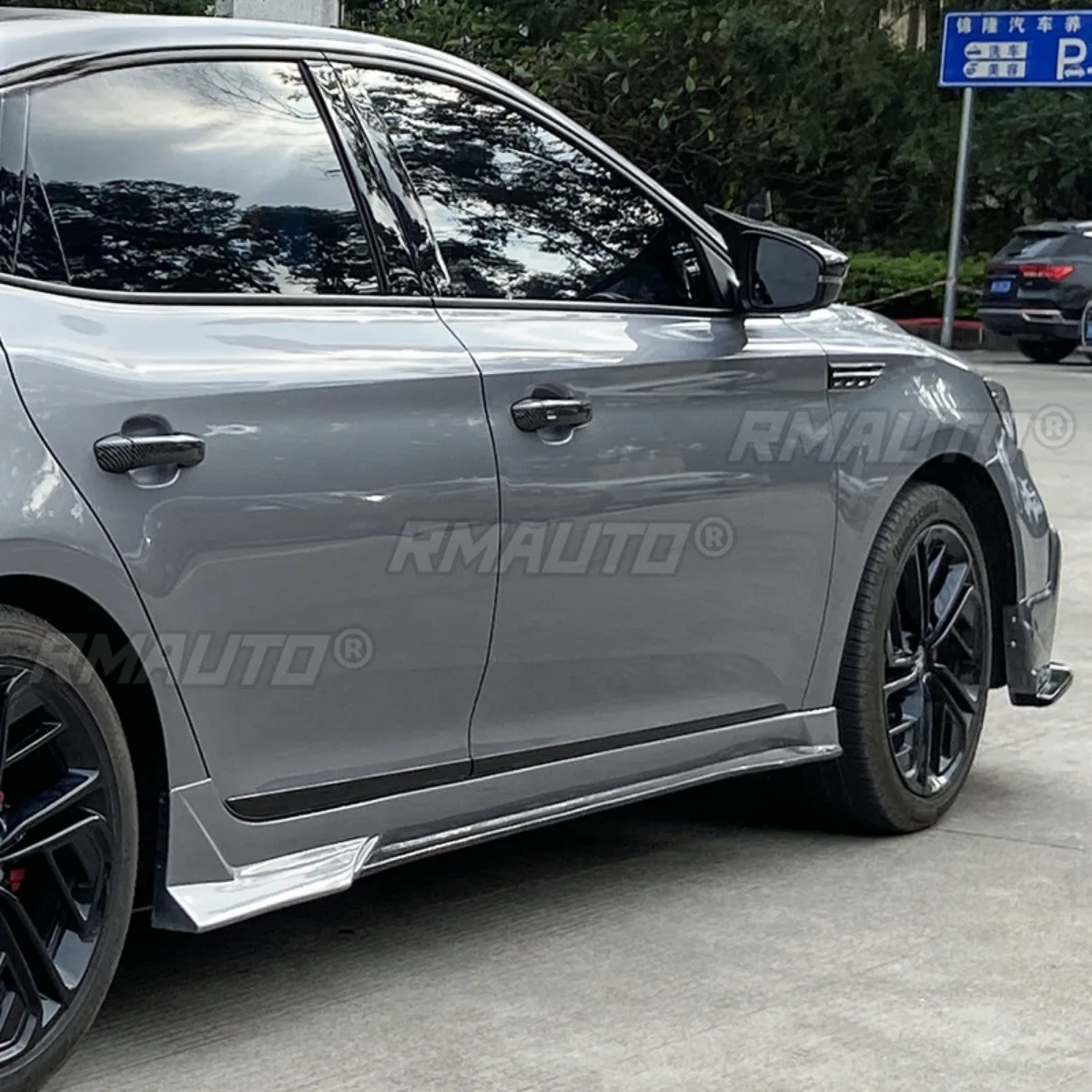 سيارة الجبهة حافة مصد السيارة الجانب تنورة المصد الخلفي سبويلر الناشر الفاصل ل MG6 2020-2021 طقم الجسم اكسسوارات السيارات