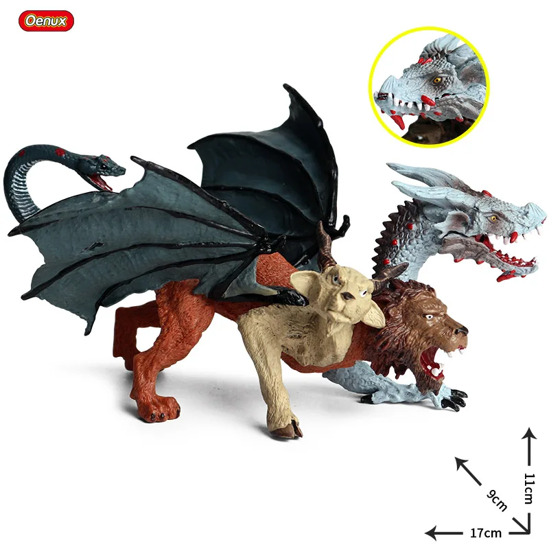 Oenux Original Savage Dinosaurier Mythos Drache Tiere Modell Feuer Bull Octopus Monster Krabbe Actionfiguren Kinder Sammlung Spielzeug Geschenk 9