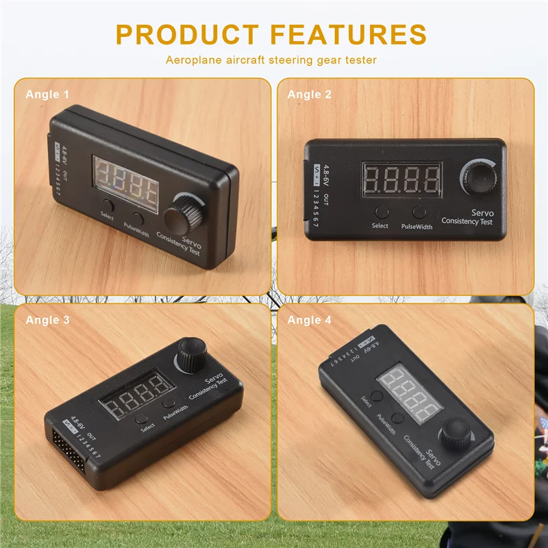 A10R Mini 3 Modes Digital Servo/ESC Consistency Tester Steering Gear Measurement For RC Helicopter Airplane Car Tool
