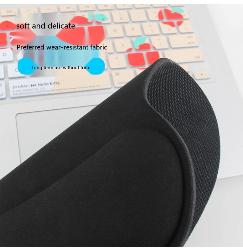 Naturkautschuk-Handgelenkauflage-Mauspad in 8 Farben, ergonomische rutschfeste Schreibtischunterlage für Büro und Gaming. – Detail 5