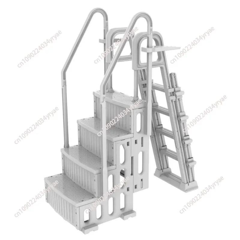 Swimming pool escalator, swimming pool handrails, plastic escalator pedals, stainless steel escalator pedals