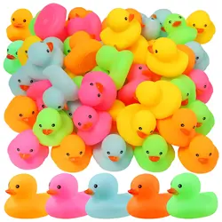 Mini canard multicolore en caoutchouc, jouet de bain coloré, petit DLIGHTS, 12 paquets, 24 paquets, 36/72 paquets