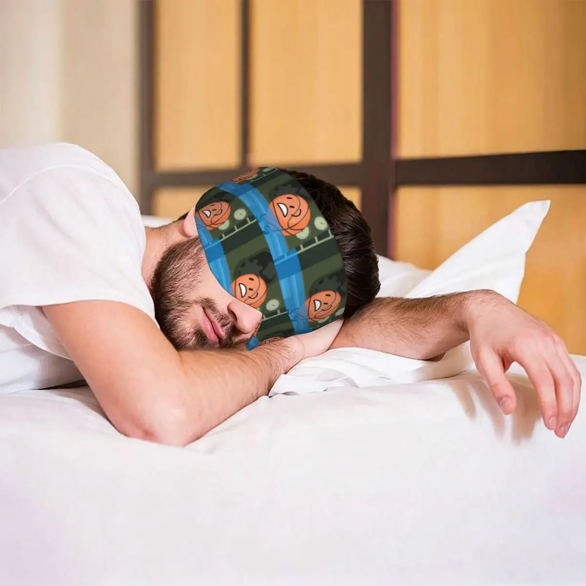 Battle For Dream Island BFDI Basketball sleep mask Portable Eye Cover for Girls Boys Travel Party Gift Eyeshade eyepatch