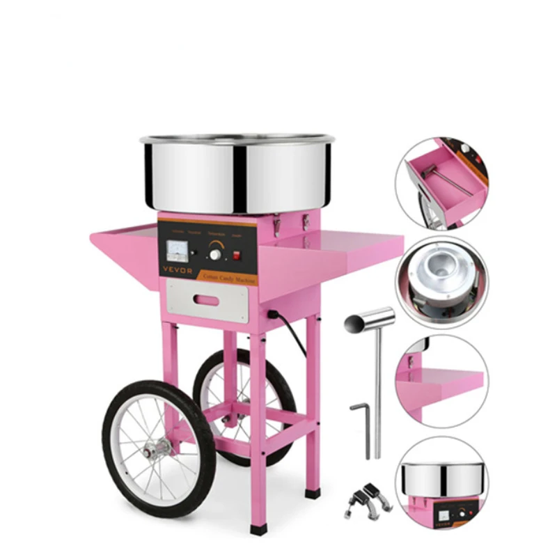 

commercial cotton candy floss machine with trolley