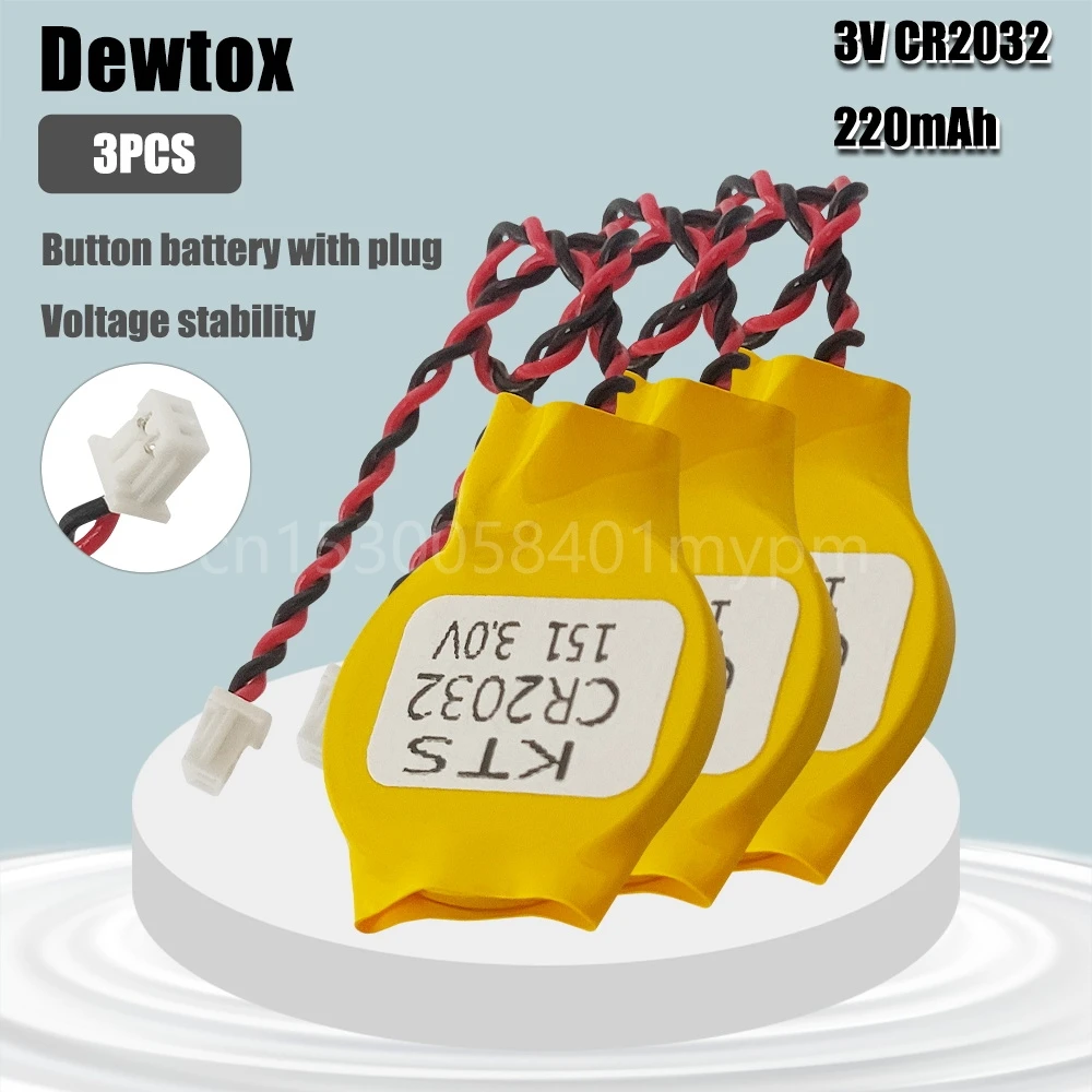 3pcs dewtox cr2032 3v Motherboard cmos Streifen linie Lithium batterie für Notebook Desktop Motherboard Computer