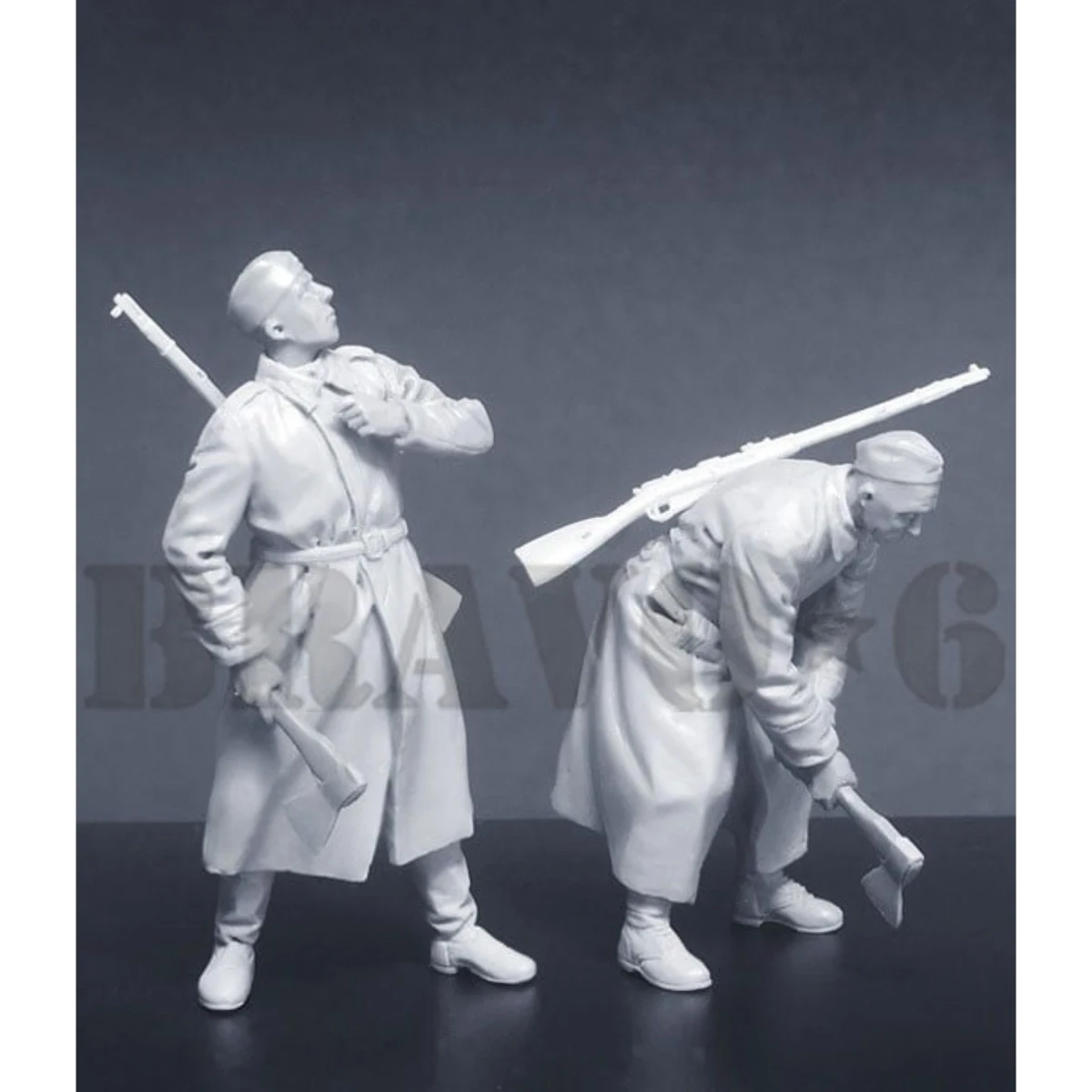 1/35 resin soldier model GK - WWII Russian advance unit - unassembled and unpainted DIY kit - 999R