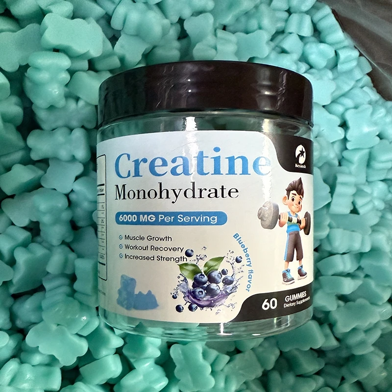 Creatine Monohydrate Gummies 6000mg of Creatine Monohydrate per Serving Muscle Strength Muscle Builder Energy Boost