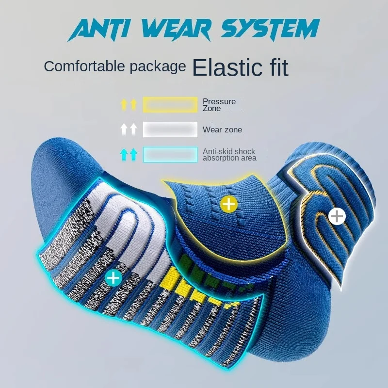 Sock Leisure Athletic Sports Crew Dress Professional Marathon Run Men Summer Thickened Towel Soles Basketball Badminton B2W18