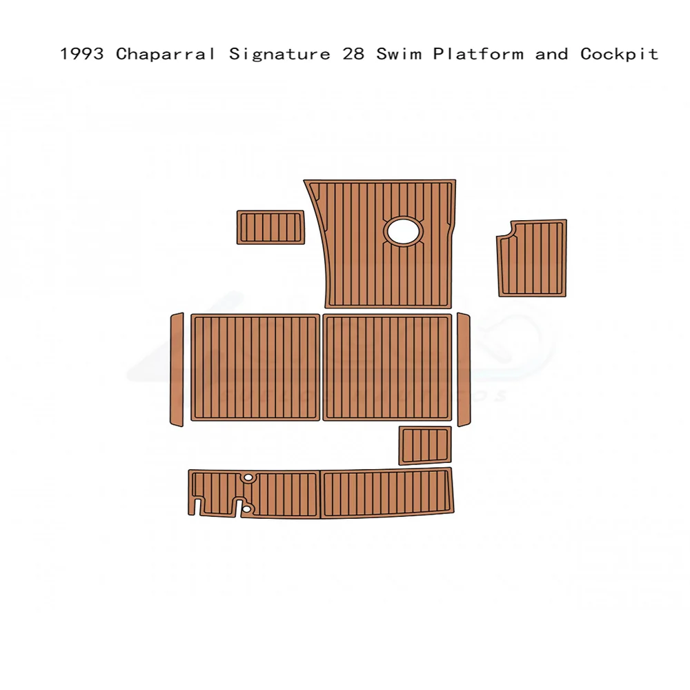 Swim Platform Cockpit Boat EVA Foam Teak Floor Pad For 1993 Chaparral Signature 28