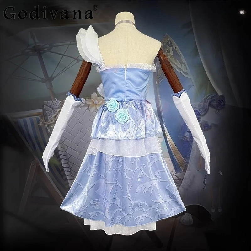 Passage of The Rose Uniform Dress Girl Identity Bourbon Barmaid Cosplay Dress Anime Halloween Party Costumes Women Game Dress