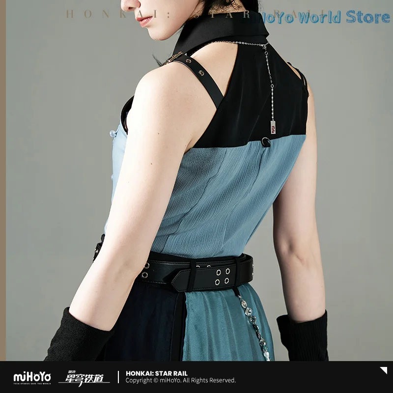 [Resmi] Feixiao Atasan MiHoYo Merchandise Asli Honkai Star Rail Feixiao Tema Impression Atasan Tanpa Lengan Kostum Cosplay Wanita