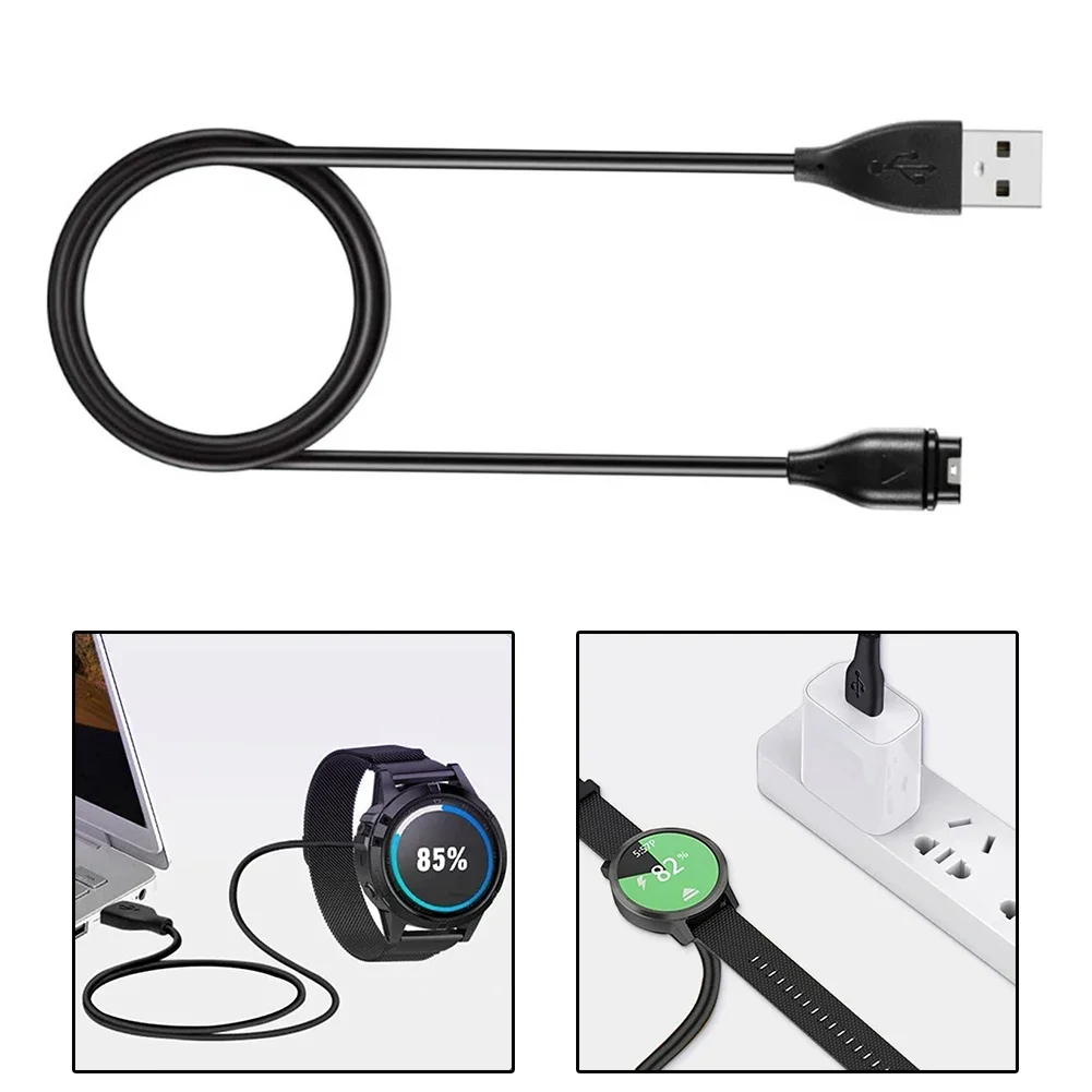 Cabo de carregamento USB de alta velocidade, carregador universal para Garmin Instinct Vivoactive 344s Vivosport, Fenix 5, 6S, 5X, 245, 945