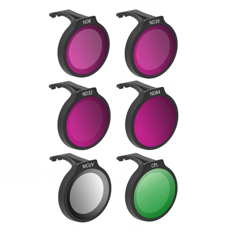 

Professional Lens Filters For UAV Quadcopter Filters Set With MCUV, ND8, And CPL Optional Filtration Set D46B