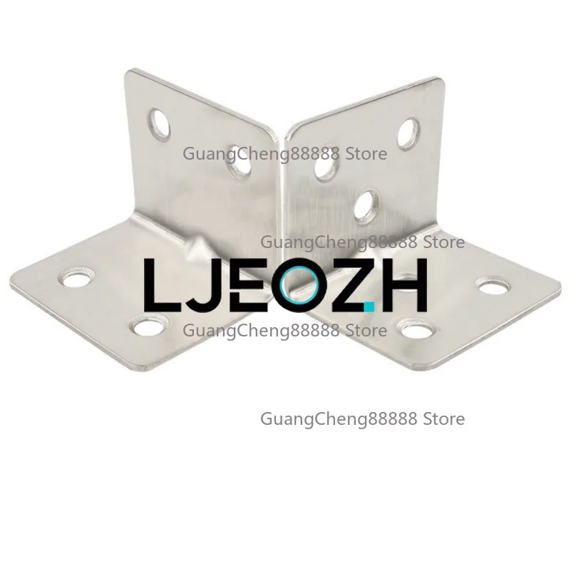 Thickened stainless steel reinforced angle code angle iron bracket 90 degree right angle L type fixed part