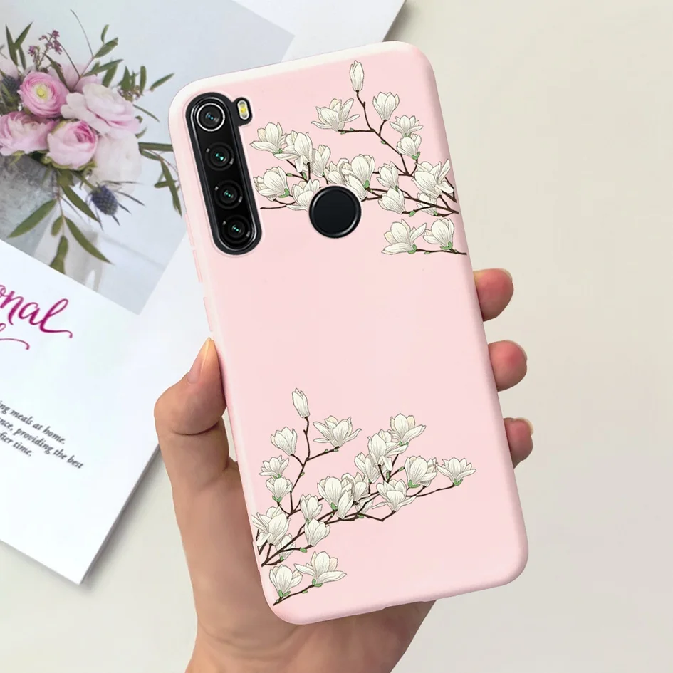 For Phone Cover Xiaomi Redmi Note 8 8T Case Popular Flower Slim Soft Silicone Coque For Xiaomi Redmi Note 8 Pro Note8 8 T Fundas