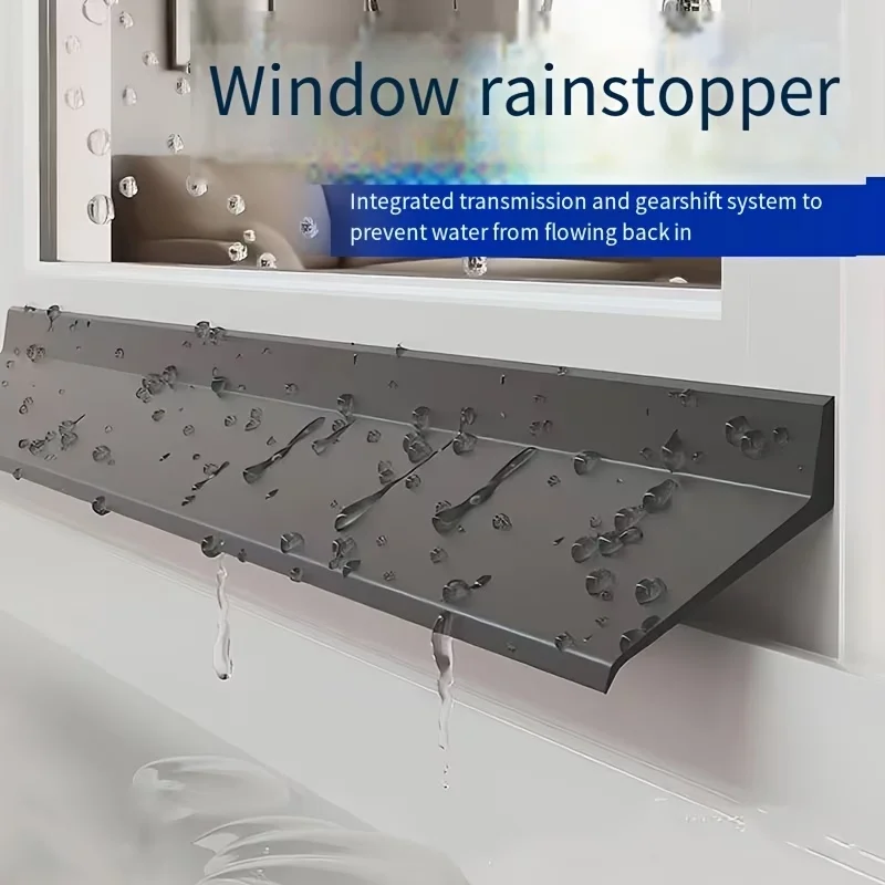 1PC Waterproof Strip on The Outer Edge of The Window Rain Guard to Prevent Rainwater Backflow