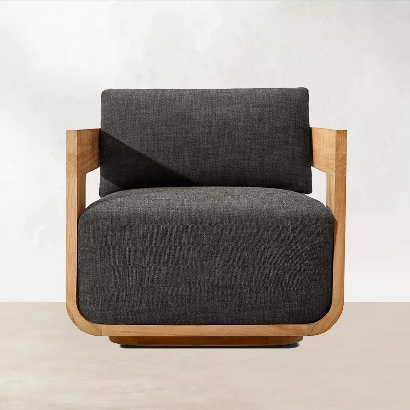 Sofas, solid teak outdoor furniture, factory direct sales, suitable for gardens, courtyards, parks and hotels; high-end sofas