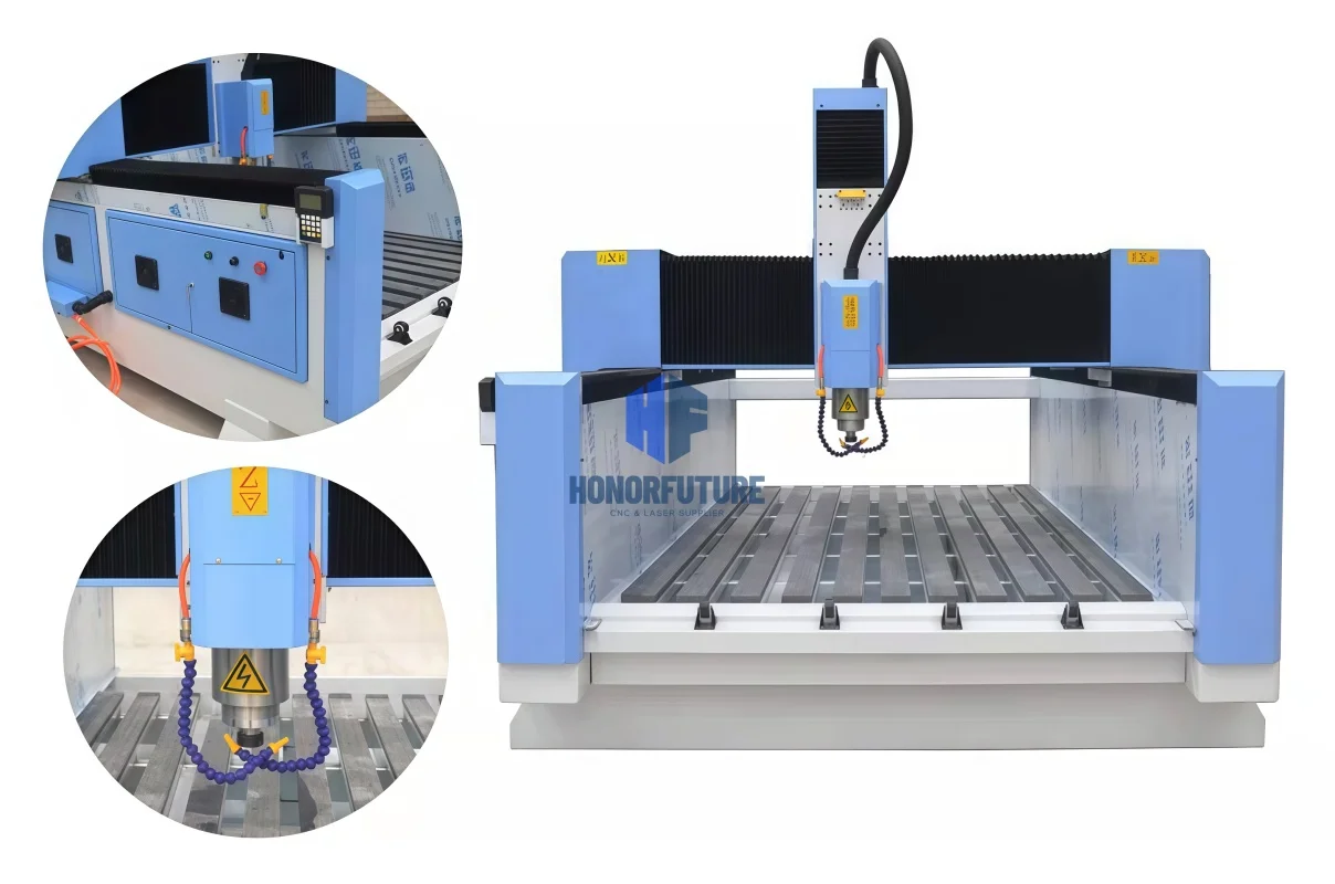 Heavy Duty 1325 Stone Cnc Route 3D Stone Carving Granite Marble Cutting Machines Engraving Gemstone Tombstone