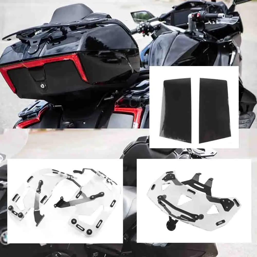 2024 New Motorcycle Smoke gray Additional Luggage racks on side panniers For BMW K1600 BAGGER K1600 Grand America 2017-UP