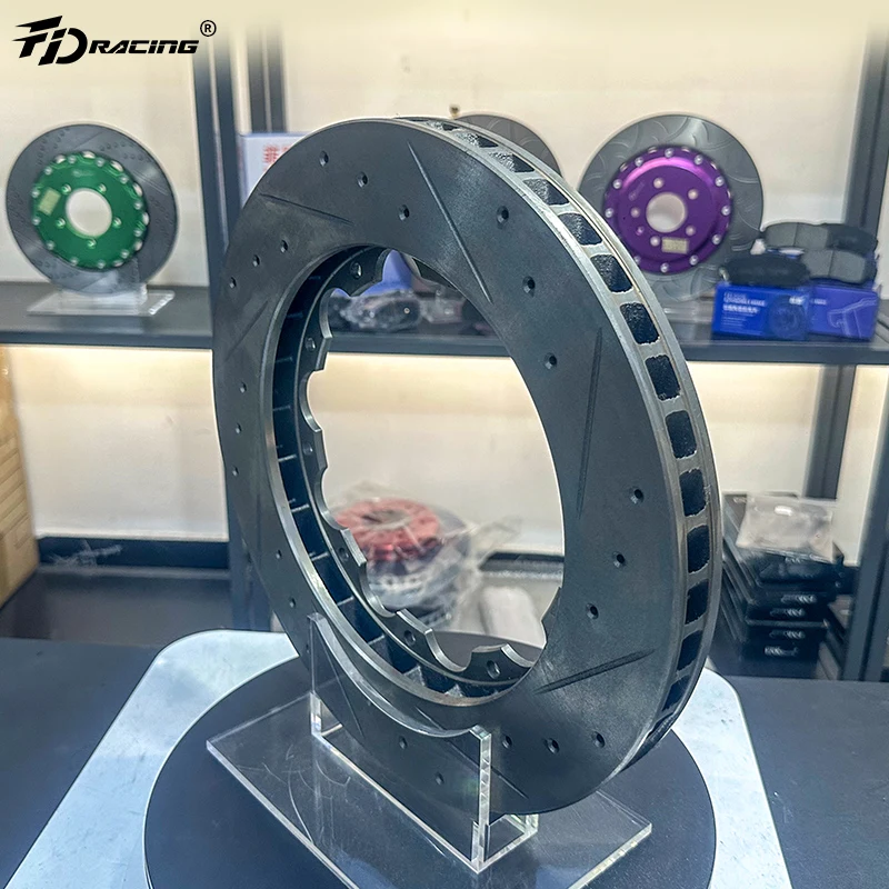 High performance Auto car High Carbon Alloys Combinaiton 2-Piece modified split Brake discs no brake disc joint for CARS