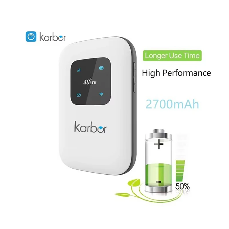 Karbor MIFI 4G LTE модем портативный мобильный Wi-Fi точка доступа карманный маршрутизатор LTE Wi-Fi маршрутизатор 4g беспроводной маршрутизатор со слотом для SIM-карты