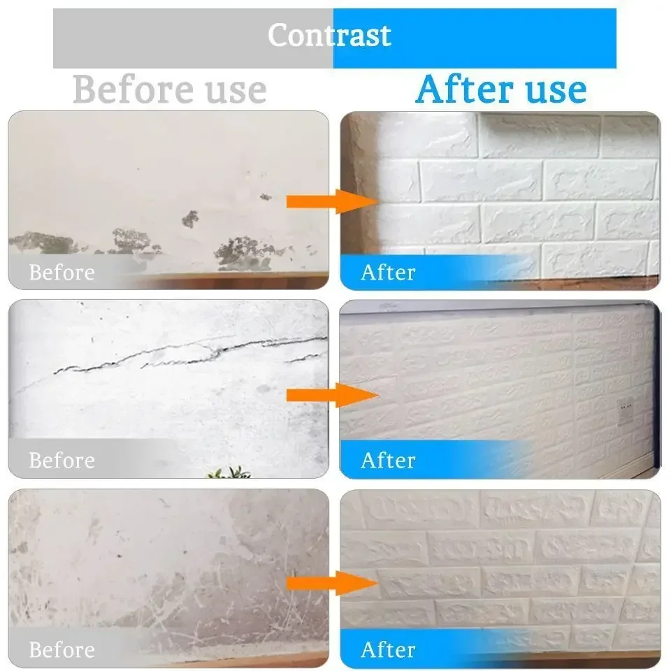 3D Brick Self Adhesive Foam Wallpaper Wall Panel Living Room Brick Stickers Retro Bedroom Kid Brick Papers Home Decoration