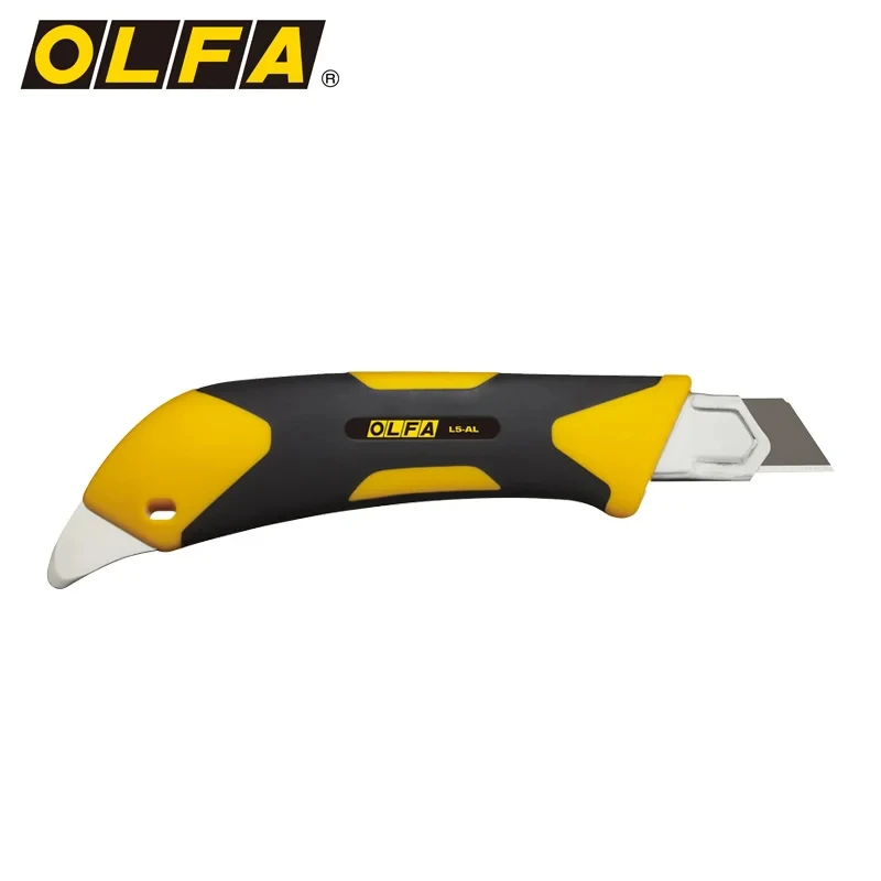 OLFA L-5/L5-AL 18mm Heavy-Duty Cutter ComfortGrip Holder with Blade Utility Knife Multi-purpose Wallpaper Cutting Craft Tools