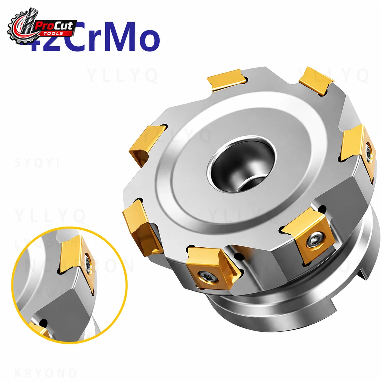 EMP09 90° Right Angle Milling Cutter Head, LNKT0804 LNKT1206 Carbide Inserts, Matching FMB22 Tool Holder for CNC Milling