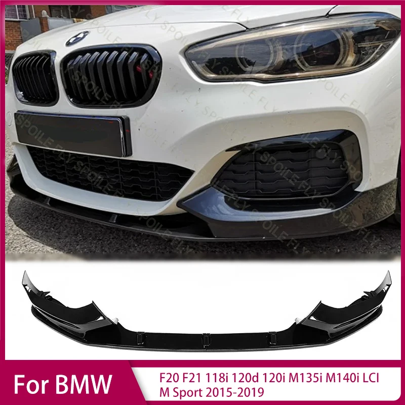 

Front Bumper Lip Spoiler Diffuser for BMW F20 F21 118i 120d 120i M135i M140i LCI MSport 2015-2019 Splitter Cover Shovel Surround