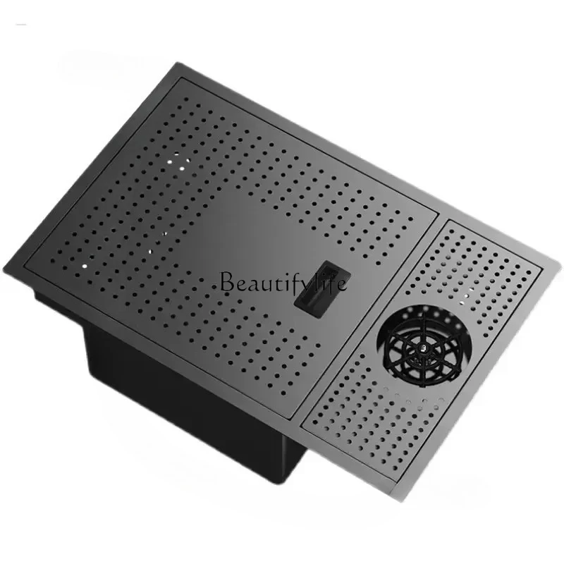 

Creative Household Kitchen Sinks for Restaurant Thickened Metal Nano Sink Hidden Multifunctional Kitchen