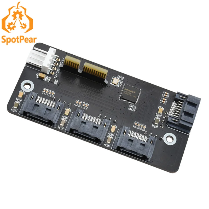 

Raspberry Pi CM4 expansion board PCIe TO SATA PCI-E to four-way SATA3.0 card 6Gbps high-speed SATA