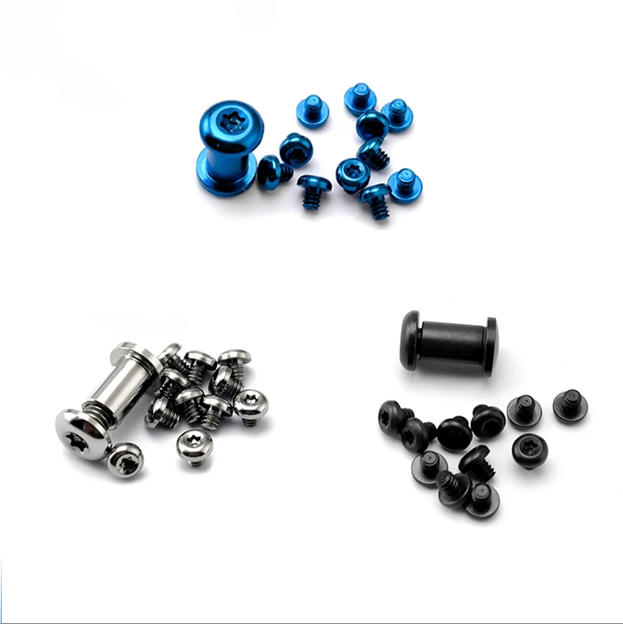 3 Colors CNC Titanium Full Set of Knife Handle Pocket Clip Screws T6 Spindle Nail for Benchmade 537 Bailout AXIS Lock Knives