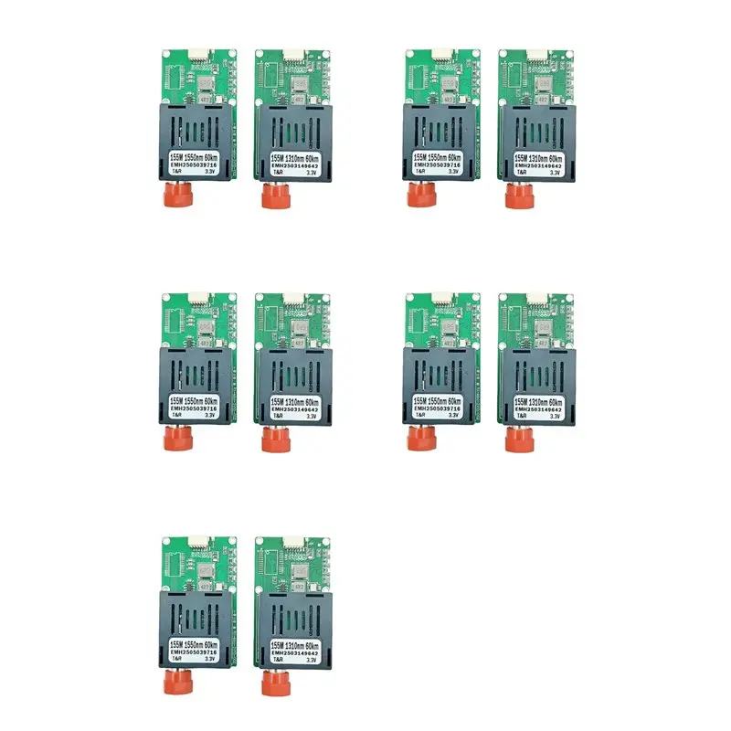 

5X TTL Optical Transceiver Module 60KM Optical End Device Dedicated Optical Port ST Interface Module UART/SBUS-A86G