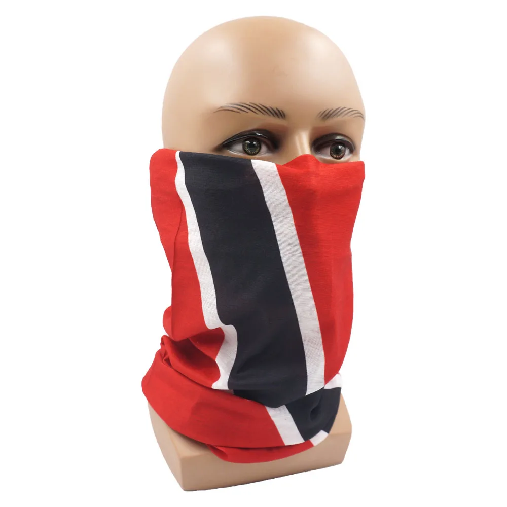 Republic of Trinidad and Tobago Flag Printing Bandanas Adults Outdoor UV Protection Face Mask Neck Gaiter Cycling Scarf Snood