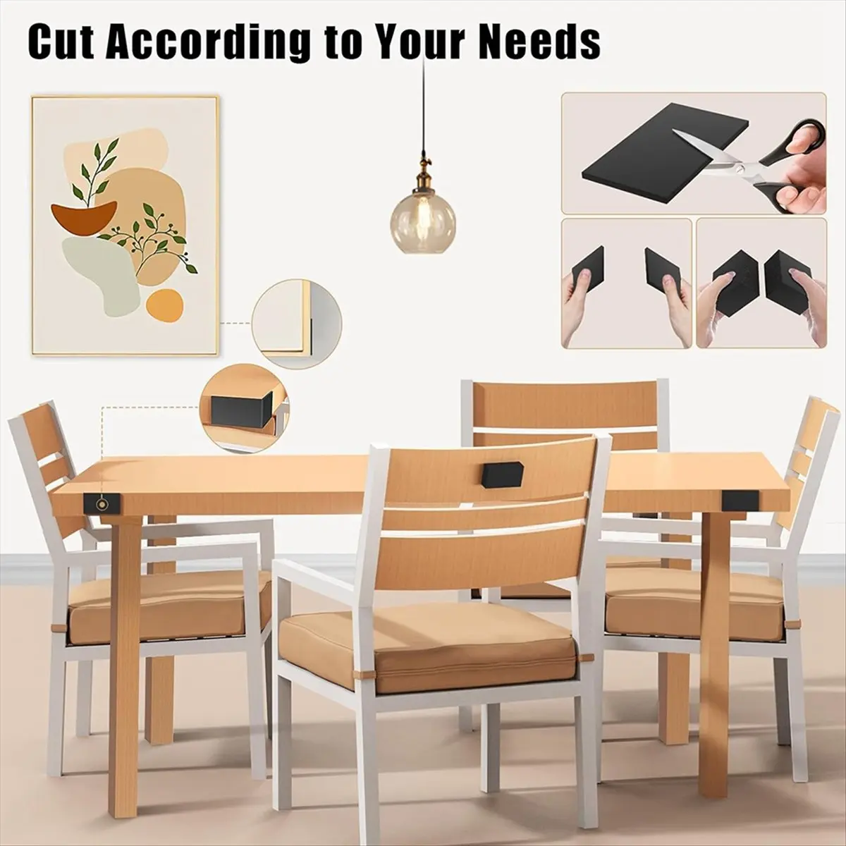 NEW 23Pcs EVA Furniture Wall Protectors, Black Headboard Stoppers for Wall,Wall Protector From Furniture,Bed,Sofa,Cabinet