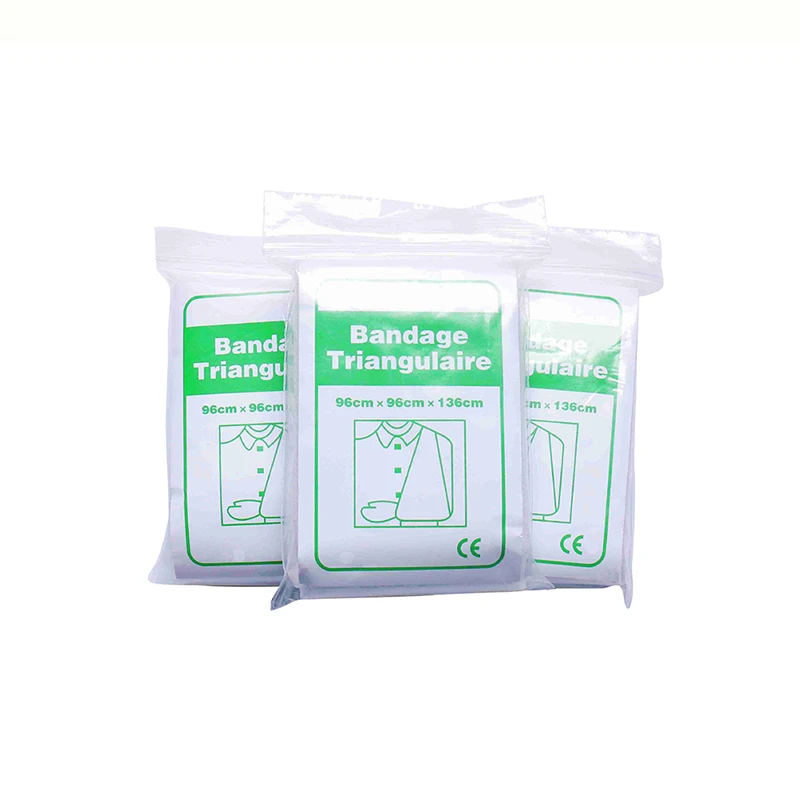 Bandagem de primeiros socorros triângulo bandagem médica, fixação fratura, kit de emergência, acampar acessórios, 1pc