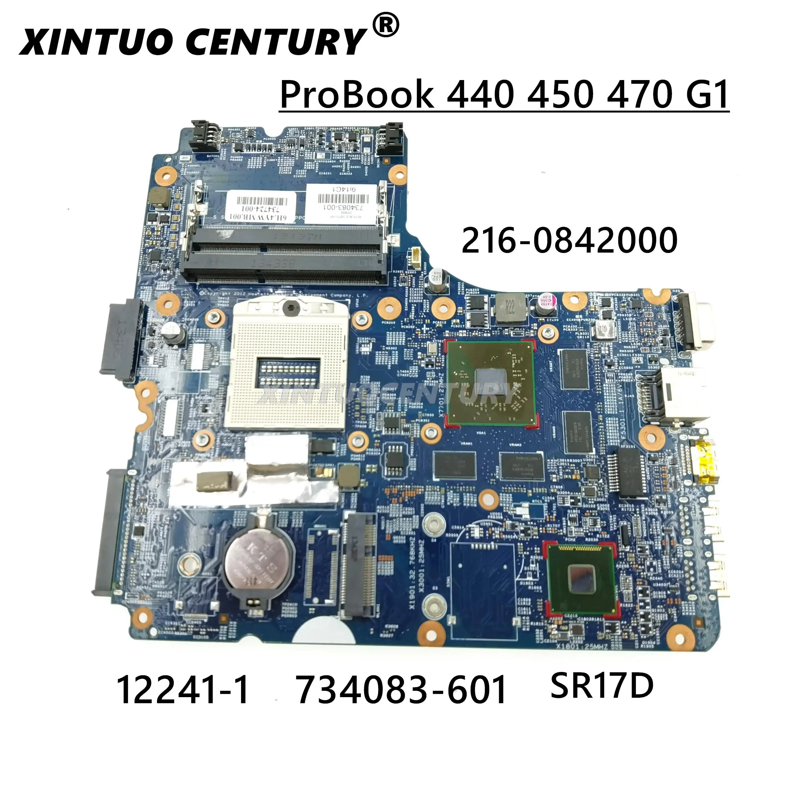 For HP Probook 440 G1 450 G1 Laptop Motherboard 12241-1 734083-001 734083-601 48.4YW03.011 SR17D 216-0842000 DDR3 100% Tested