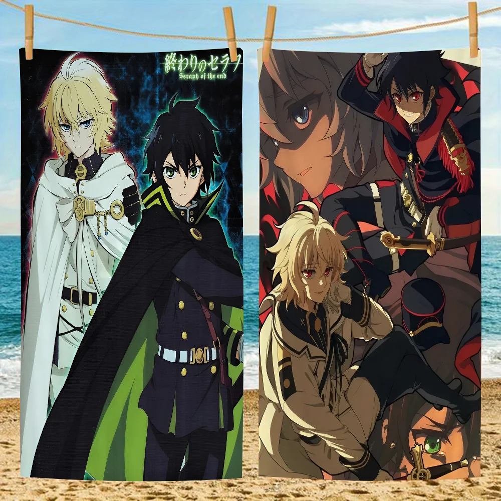 Yuichiro Hyakuya Mikaela Hyakuya Big Microfiber Beach Towels Quick Dry Towel Sand Beach Towels Pool Towel For Travel Swim Pool