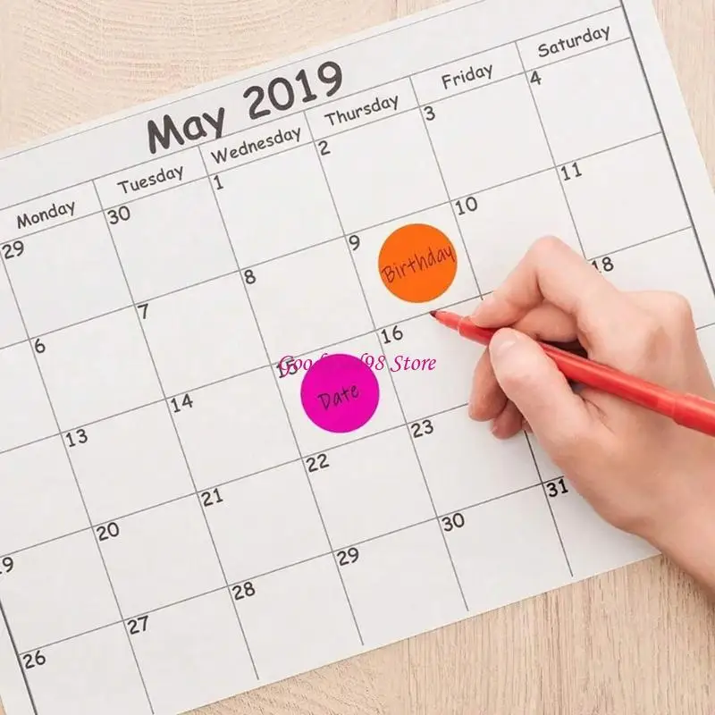 

4000Pcs 25mm Assorted Color Dot Sticker Round Adhesive Wrapping Label for Scrapbooking Packaging Kid Rewarding Sticker